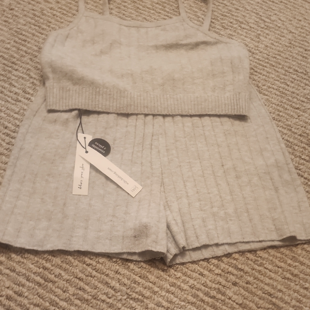 Wilt Heather Gray Lounge Set Size M - Picture 4 of 4